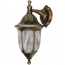 Φωτιστικό Φανάρι Επίτοιχο με ντουί E27 Polycarbonate Ρουστίκ IP44 9-3071